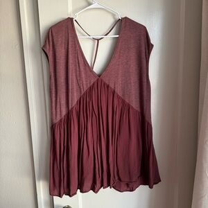 Anthropologie Flowy Open-Back Top